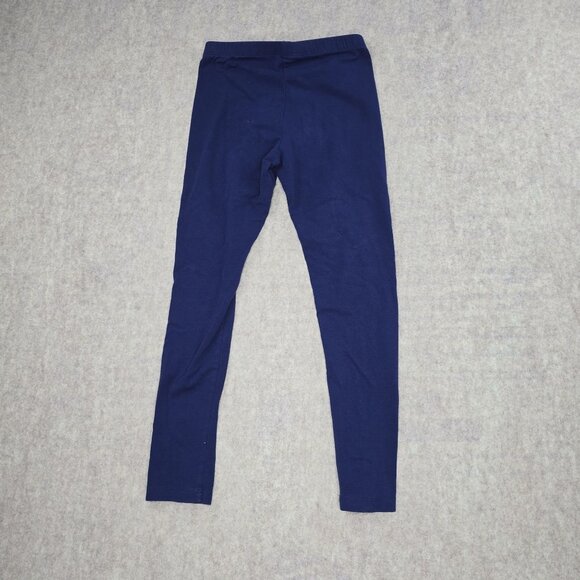 Cat & Jack Girls Navy Blue Leggings L 10/12 Cotton Blend - Picture 2 of 5